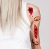 10 Sheets Temporary Tattoos for Party Favors, DIY Crafts, Gifts, and Decorations (Scar) view 3