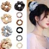 10pcs Satin Scrunchies For Women Silk Scrunchies Ponytail Holder Satin Hair Ties Soft No Damage Gentle Hair Accessories view 1