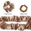 10pcs Satin Scrunchies For Women Silk Scrunchies Ponytail Holder Satin Hair Ties Soft No Damage Gentle Hair Accessories view 4