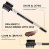 docolor 3 Head Eyebrow Eyelash Shaper Eyelash Comb Double Head Brush Makeup Grooming Tool cosmetic with 3 Different Spoolie Brushes for Separating Lashes, Grooming and Shaping Brow view 3