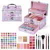Hot Sugar Makeup Kit for Teens with Unicorn Train Case, Portable Beginner Makeup Gift Set, Makeup Beauty Kit for Girls view 1