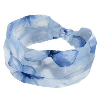 1 Pack Headbands for Women Non Slip Elastic Sports Hair Bands for Women, Soft Cloth Headband for Workout Yoga Fashion Hair Accessories,Watercolor Art Flowers