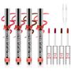 4pcs Lip liner Stain Peel Off,Lip Stain Waterproof Long Lasting,2-in-1 Lip Liner with Tweezer,Peel Off Lip Color,Stay On All Day,Perfect for Gift ,Highly Pigmented Color(Cocoa+Rose+Nude+Mauve) view 1