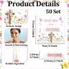 50 Pack Easter Christian Lip Balm Gifts Bulk Bible Verse Lip Balms Religious Presents Church Scripture Inspirational Lips Care for Women Coworker Employee Teacher Spring Appreciation Party Favor view 3
