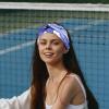 1 Pack Watercolor Art Flowers Elastic Soft Fabric Non-Slip Women's Fashion Headbands - Soft, Wide, and Stylish for All Occasions view 2