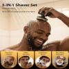 2026 New Head Shaver for Bald Men - Trimcoo 5-in-1 Magnetic Electric Trimmer with Titanium Blades | Gentle on Sensitive Scalp | IPX7 Waterproof, Powerful 8500 RPM, USB-C Charge & LED Display (Gold) view 2