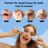 Rosepil Nose Ear Eyebrow Upper Lip Waxing Kit for Men & Women - 50g Wax, 6 Sticks, 6 Nose Applicators, Portable Wax Warmer with Smart Temp Control & Red/Green Light Guidance, Multi-Use Home & Travel view 3
