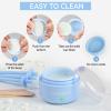 Rosepil Nose Ear Eyebrow Upper Lip Waxing Kit for Men & Women - 50g Wax, 6 Sticks, 6 Nose Applicators, Portable Wax Warmer with Smart Temp Control & Red/Green Light Guidance, Multi-Use Home & Travel view 4