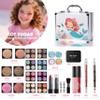 Hot Sugar Makeup Kit for Girls, Kids Makeup Set with Mermaid Train Case Includes Eyeshadow Palette, Blush, Lipstick, Lip Pencil, Eye Pencil view 2