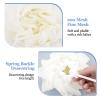 2 Pcs Bath Sponge with Drawstring,That Holds Bar Soap,for Cleansing and Smooth Skin,2 in 1 Loofah Washcloth Combo Soap Bar Loofah(White, Blue) view 3