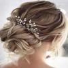 Asooll Rhinestone Sparkly Bridal Hair Comb Silver Crystal Hair Pieces Wedding Hair Accessories for Women view 3