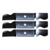 CUOFYUNL 3Pk Oregon High Lift Blades 0677X Fits 0677B 112-0931 2 1/2"-Center to Center 5/16"-Outer Hole .203"-Thickness 3"-Width view 1