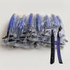 Individually Wrapped 3 Blades Razors Bulk, Travel Size Disposable Manual Razors with Stainless Steel Blade (Blue) (100) view 2
