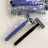 Individually Wrapped 3 Blades Razors Bulk, Travel Size Disposable Manual Razors with Stainless Steel Blade (Blue) (100) view 4