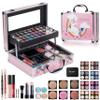 Hot Sugar Makeup Kit for Girls, Kids Makeup Set with Unicorn Train Case Includes Eyeshadow Palette, Blush, Lipstick, Lip Pencil, Eye Pencil view 1