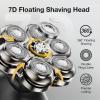 7 Blade Floating Replacement Shaving Head, Washable Shaver Blade Heads Replacement for Head Shaver, Wet & Dry Compatible for Rotary Shavers view 2