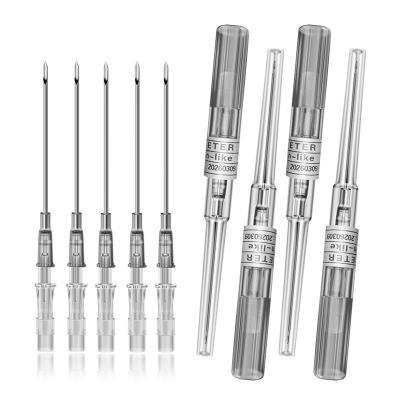 combofix IV Catheter Piercing Needles 50Pcs 16G Catheter Needles Kit for Ear Nose Lip Belly Navel Body Piercing Needles Hollow IV Start Kits Piercing Supplies Tools