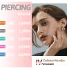 IV Catheter Piercing Needles 50Pcs - Combofix 18G Catheter Needles Kit for Ear Nose Lip Belly Navel Body Piercing Needles Hollow IV Start Kits Piercing Supplies Tools view 2