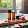 2 Pcs Brown Empty Glass Essential Oil Roller Bottles Vials Containers Refillable Roll-on Bottles with Funnel Refillable Cosmetic Containers Roller Balls for Essential Oilswithout funnel (50ml) view 3