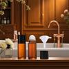 2 Pcs Brown Empty Glass Essential Oil Roller Bottles Vials Containers Refillable Roll-on Bottles with Funnel Refillable Cosmetic Containers Roller Balls for Essential Oilswithout funnel (50ml) view 4