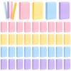 480 Pcs Compressed Facial Sponges Round Makeup Removal Sponge Pads for Washing Face Reusable Cleansing Exfoliating Spa Sponge for Women Esthetician Beauty Supplies (4 Colors) view 1