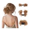BWQZXES Hair bun Messy Bun Hair Clip Easy-to-use Claw Clip Hairpiece Versatile Hairstyles Fluffy Wig for Thin or Thick view 2