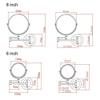 VHTLXPJHO Wall Mounted Makeup Mirrors Magnifying Extend Sturdy Adjustable Cosmetic Mirror Bathroom Shaving Vanity Mirror(7X,8inch) view 4