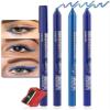 Colored Gel Glitter Eyeliner Pencils Pen Set, 3 Pcs Eyeliner Waterproof Lip Liner Eye Shadows Eyebrow Pencils Pen Eye Makeup (07#+08#+24#) view 2