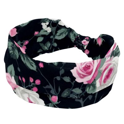1 Pack Headbands for Women Non Slip Elastic Sports Hair Bands for Women, Soft Cloth Headband for Workout Yoga Fashion Hair Accessories,Art Flower-692