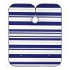 Navy Blue White Stripes Hair Dye Cape Washable, Barber Clothes Protector, Haircut Capes for Adults view 1