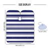 Navy Blue White Stripes Hair Dye Cape Washable, Barber Clothes Protector, Haircut Capes for Adults view 3