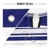 Navy Blue White Stripes Hair Dye Cape Washable, Barber Clothes Protector, Haircut Capes for Adults view 4