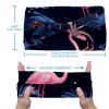 1 Pack Pink Art Flamingo-498 Elastic Soft Fabric Non-Slip Women's Fashion Headbands - Soft, Wide, and Stylish for All Occasions view 3