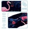 1 Pack Pink Art Flamingo-498 Elastic Soft Fabric Non-Slip Women's Fashion Headbands - Soft, Wide, and Stylish for All Occasions view 4