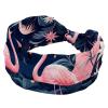1 Pack Wide Headbands For Women Elastic Headband Pink Art Flamingo-547 Head Bands Women's Hair Band Turban Workout Soft Sweat Hairband Accessories view 1