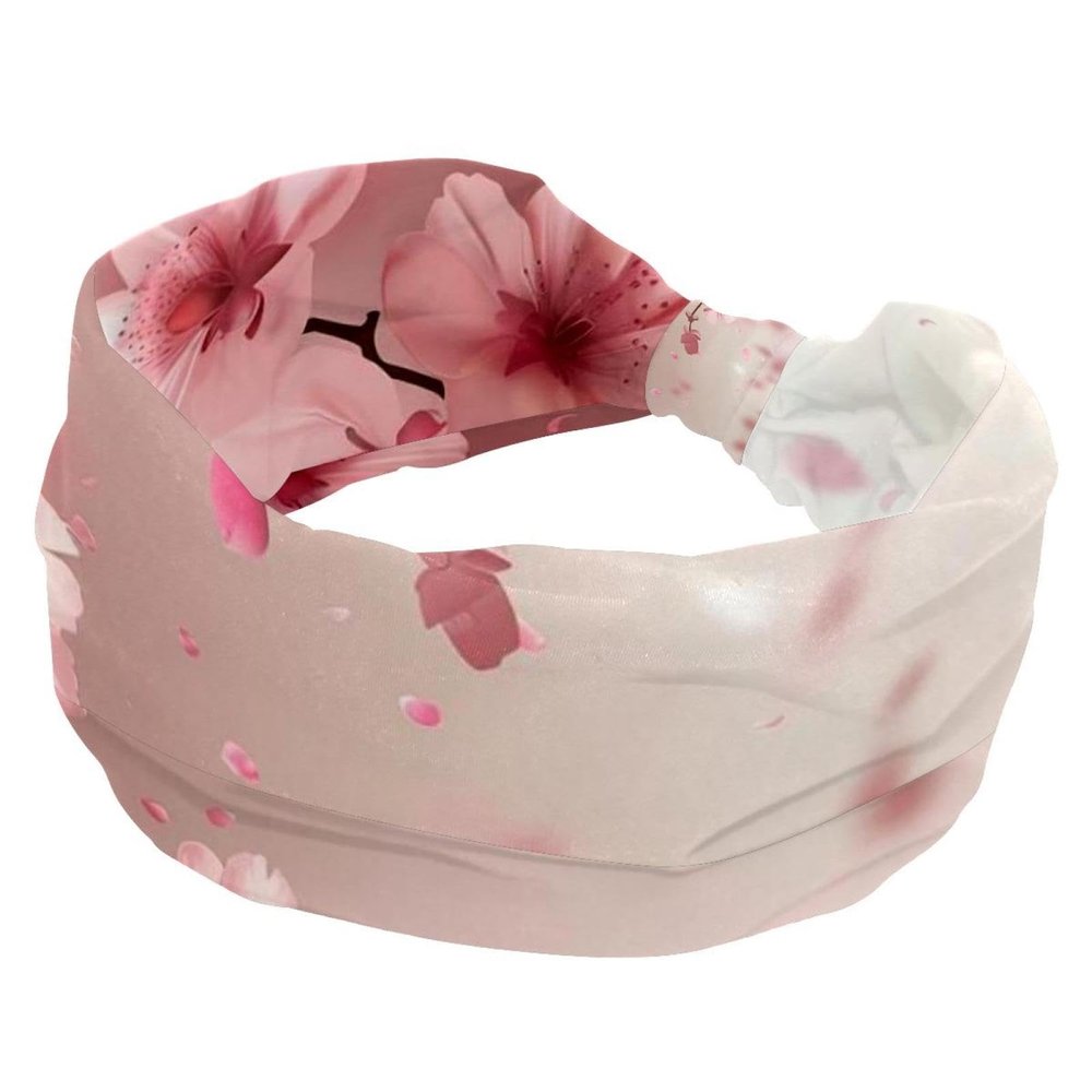 1 Pack Headbands for Women Non Slip Elastic Sports Hair Bands for Women, Soft Cloth Headband for Workout Yoga Fashion Hair Accessories,Art Flower-713
