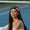 1 Pack Headbands for Women Non Slip Elastic Sports Hair Bands for Women, Soft Cloth Headband for Workout Yoga Fashion Hair Accessories,Art Leaf-206 view 2