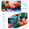 1 Pack Headbands for Women Non Slip Elastic Sports Hair Bands for Women, Soft Cloth Headband for Workout Yoga Fashion Hair Accessories,Pink Art Flamingo-527 view 4