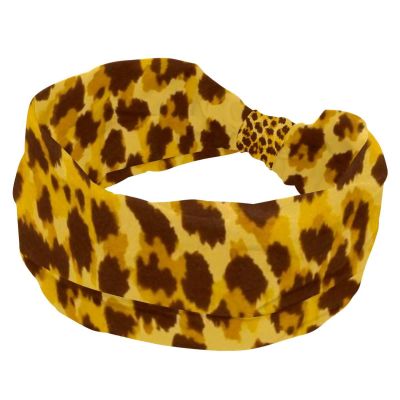 1 Pack Headbands for Women Non Slip Elastic Sports Hair Bands for Women, Soft Cloth Headband for Workout Yoga Fashion Hair Accessories,Art Leopard Print-1115