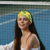 1 Pack Headbands for Women Non Slip Elastic Sports Hair Bands for Women, Soft Cloth Headband for Workout Yoga Fashion Hair Accessories,Leaf-230 view 2
