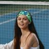 1 Pack Headbands for Women Non Slip Elastic Sports Hair Bands for Women, Soft Cloth Headband for Workout Yoga Fashion Hair Accessories,Art Leaf-203 view 2