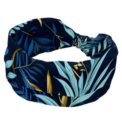 1 Pack Wide Headbands For Women Elastic Headband Leaf-229 Head Bands Women's Hair Band Turban Workout Soft Sweat Hairband Accessories