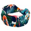 1 Pack Headbands for Women Non Slip Elastic Sports Hair Bands for Women, Soft Cloth Headband for Workout Yoga Fashion Hair Accessories,Pink Art Flamingo-530 view 1