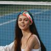 1 Pack Headbands for Women Non Slip Elastic Sports Hair Bands for Women, Soft Cloth Headband for Workout Yoga Fashion Hair Accessories,Pink Art Flamingo-530 view 2