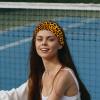 1 Pack Art Leopard Print-1110 Elastic Soft Fabric Non-Slip Women's Fashion Headbands - Soft, Wide, and Stylish for All Occasions view 2