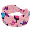 1 Pack Art Butterfly-1011 Elastic Soft Fabric Non-Slip Women's Fashion Headbands - Soft, Wide, and Stylish for All Occasions view 1