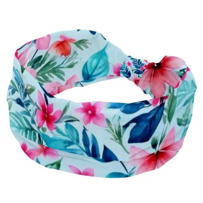 1 Pack Art Leaf-180 Elastic Soft Fabric Non-Slip Women's Fashion Headbands - Soft, Wide, and Stylish for All Occasions