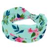 1 Pack Wide Headbands For Women Elastic Headband Aesthetic Flower-613 Head Bands Women's Hair Band Turban Workout Soft Sweat Hairband Accessories view 1