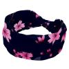 1 Pack Wide Headbands For Women Elastic Headband Pink Art Cherry Blossom-475 Head Bands Women's Hair Band Turban Workout Soft Sweat Hairband Accessories view 1