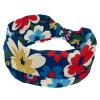 1 Pack Art Flower-708 Elastic Soft Fabric Non-Slip Women's Fashion Headbands - Soft, Wide, and Stylish for All Occasions view 1